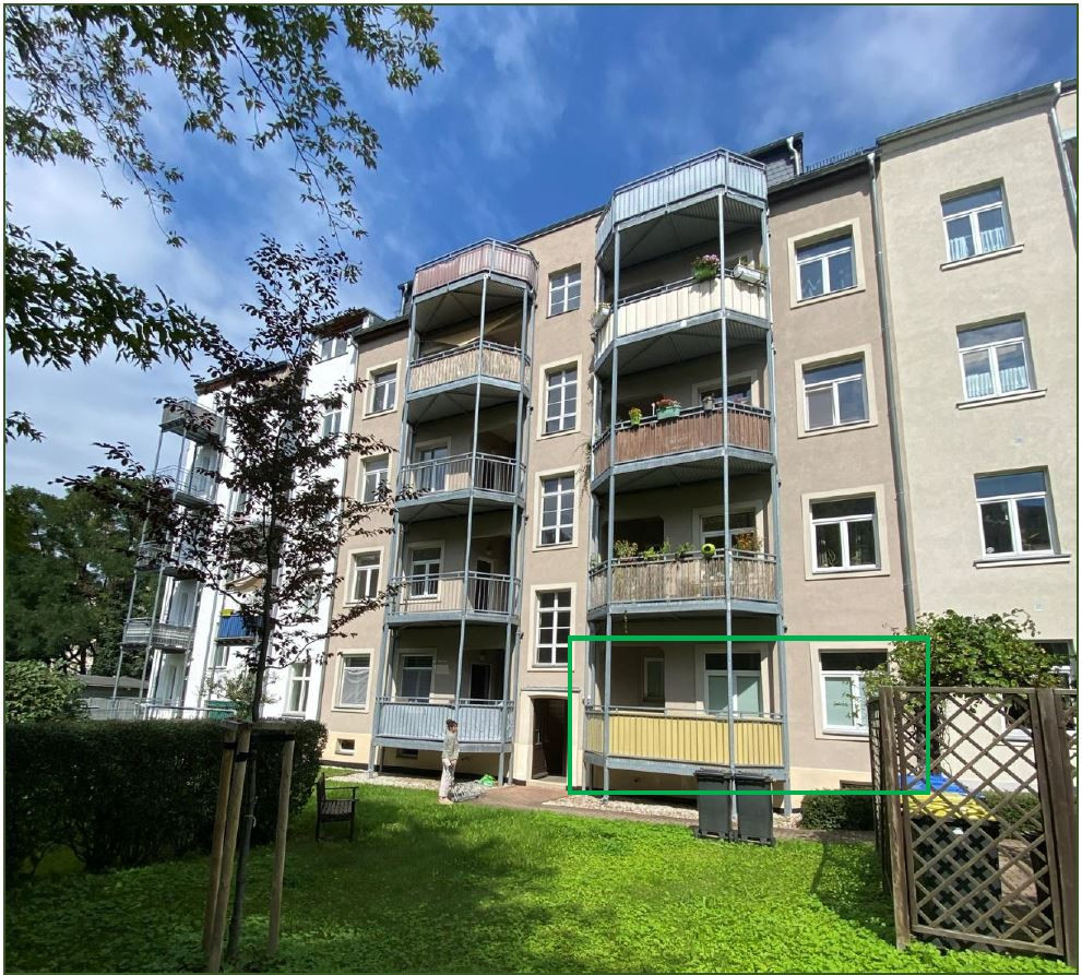 1-Raum Eigentumswohnung Chemnitz, Vettersstraße 60 (WE 1) mit 46 qm