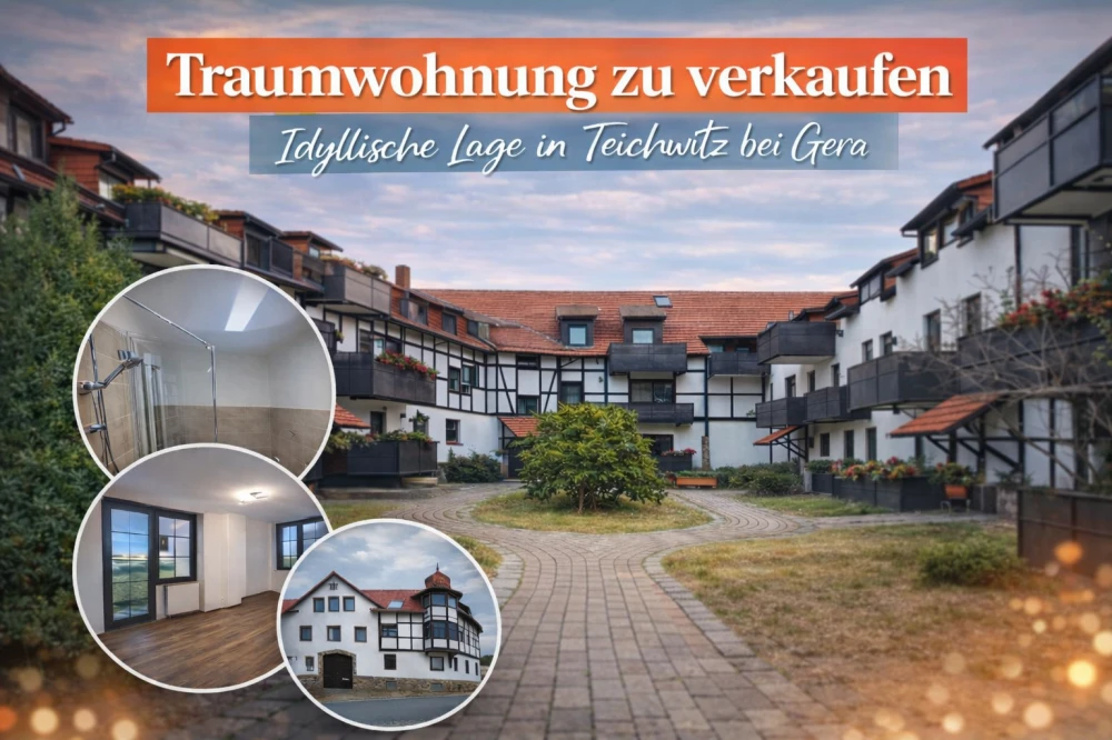 4-Raum Eigentumswohnung Teichwitz, Dorfstraße 4B (WE 19) mit 102 qm + 2 Garagen + 1 SP